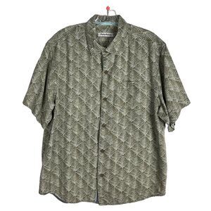 Tommy Bahama Tropical Hawaiian Button Up Shirt Size L/G 100% silk